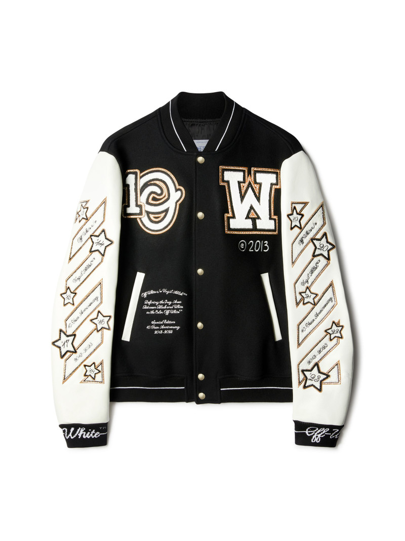 Off-white™️logic Varsity Jacket - 1