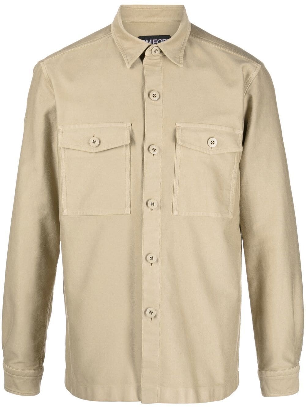 long-sleeve button-up shirt - 1