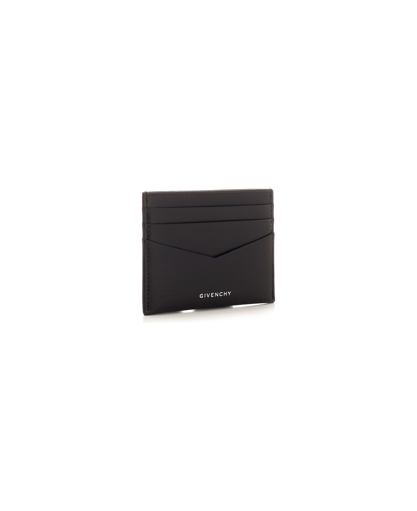 Black Leather Card Holder - 2
