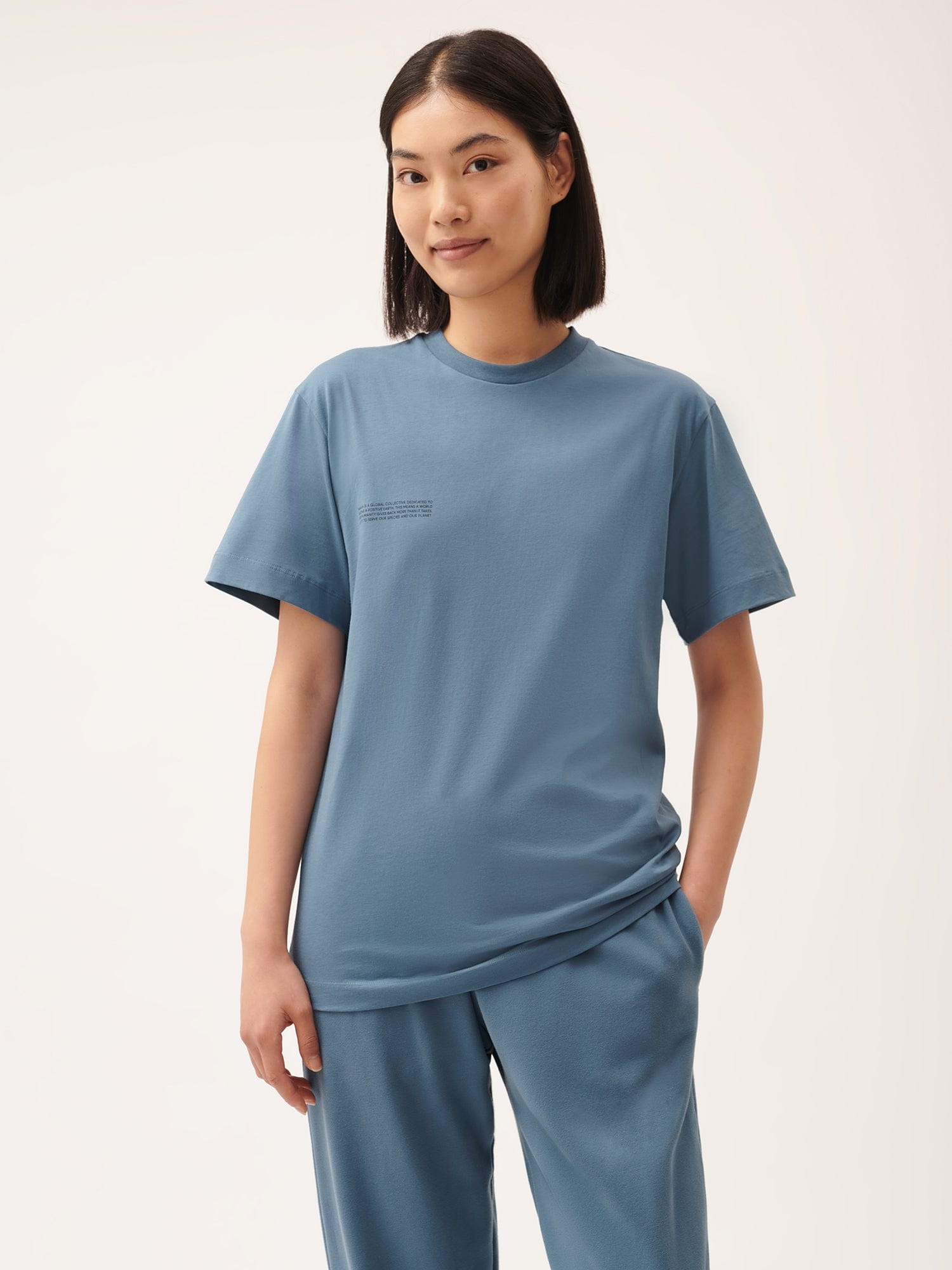 Womens 365 Midweight T-shirt - Indigo Blue - 2