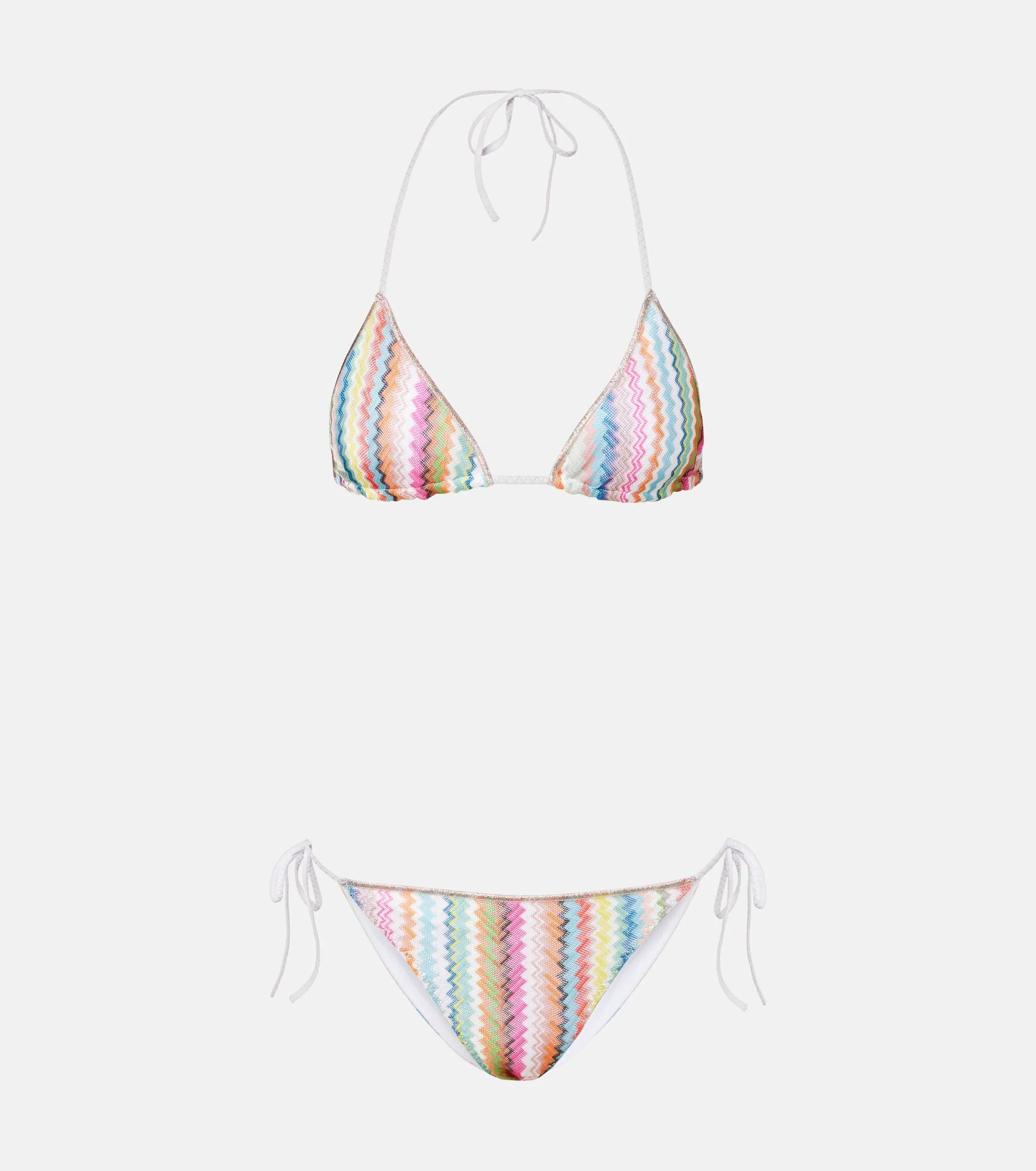 Zig Zag lamé bikini - 1
