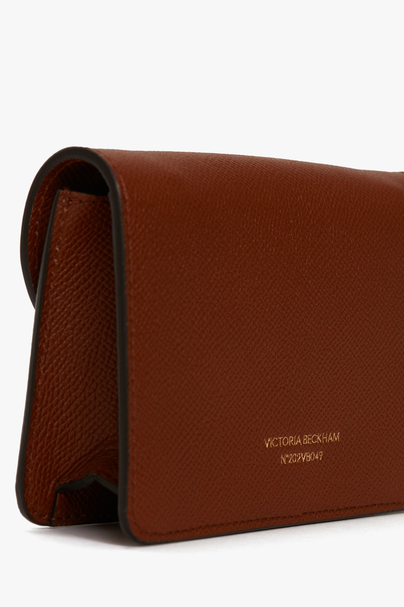 Victoria Beckham Exclusive Nano Dorian Bag In Tan Grained Leather outlook