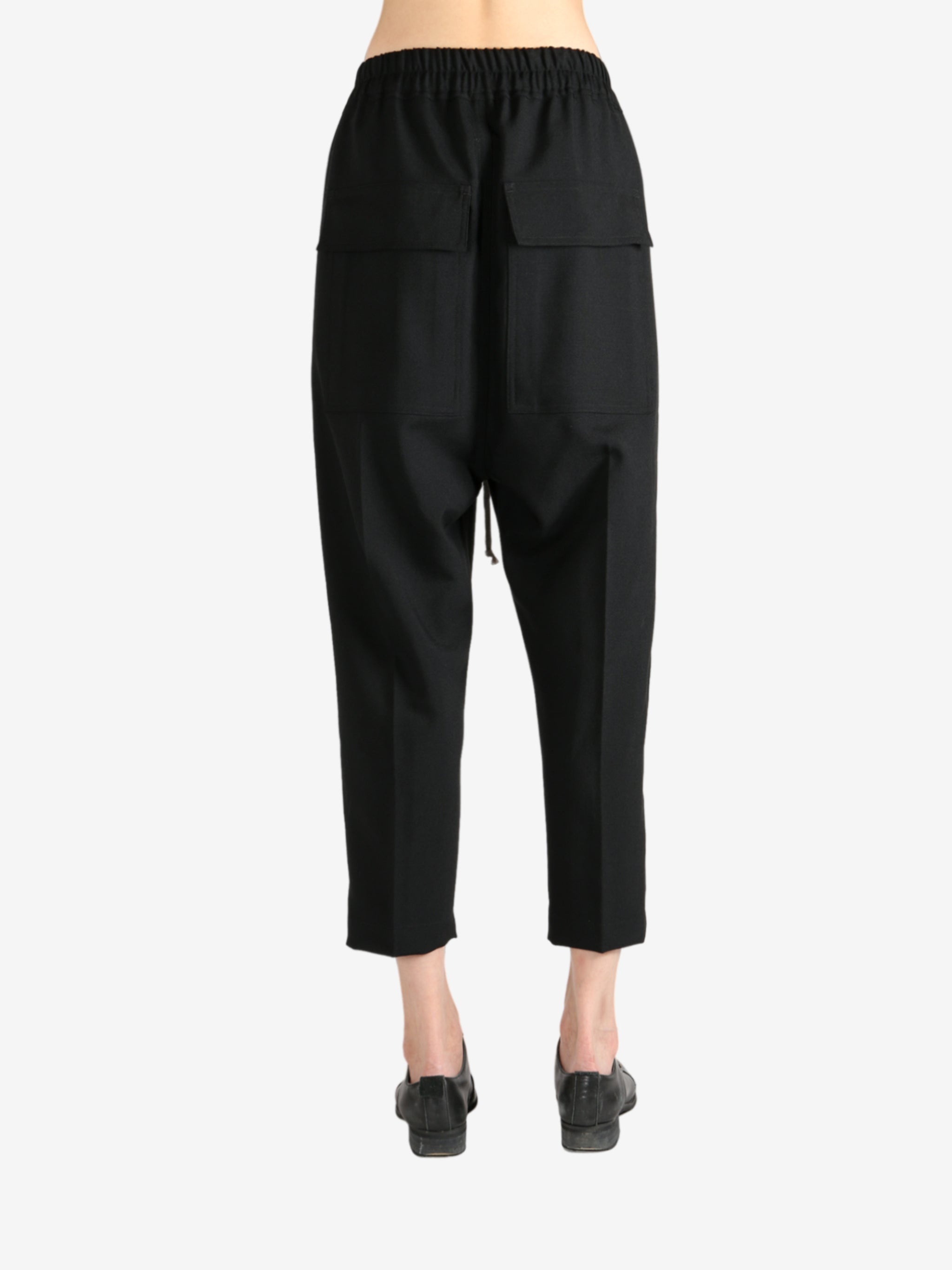 RICK OWENS - Women Drawstring Astaires Cropped Pants - 3