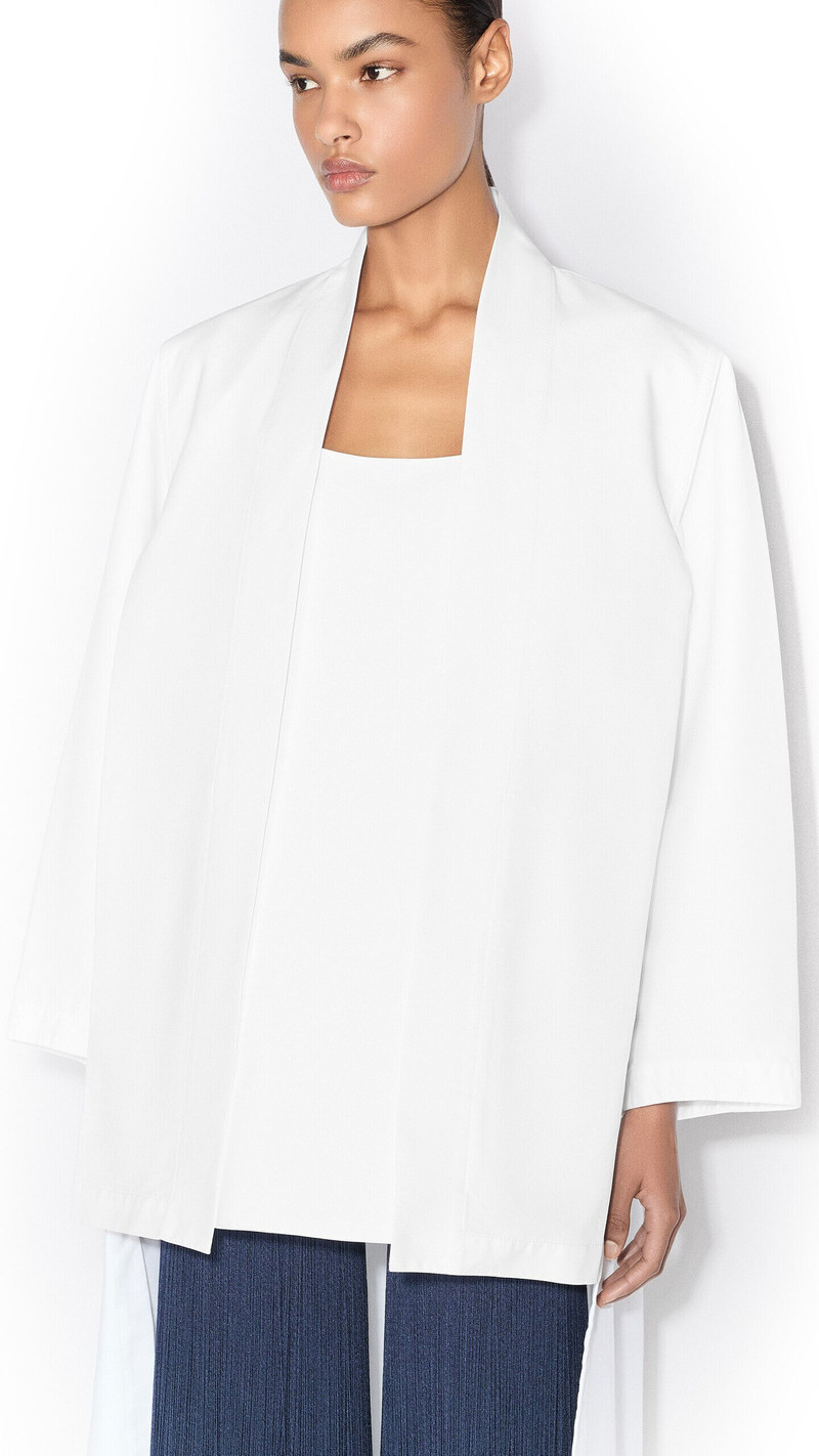 ASYMMETRIC POPLIN COAT 4
