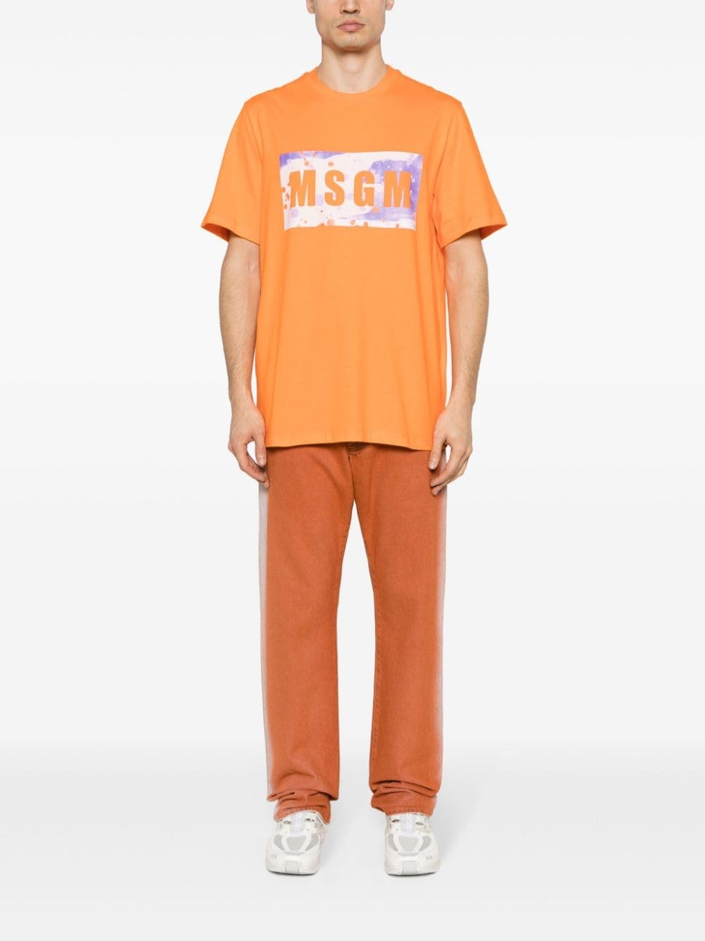 logo-print cotton T-shirt - 2