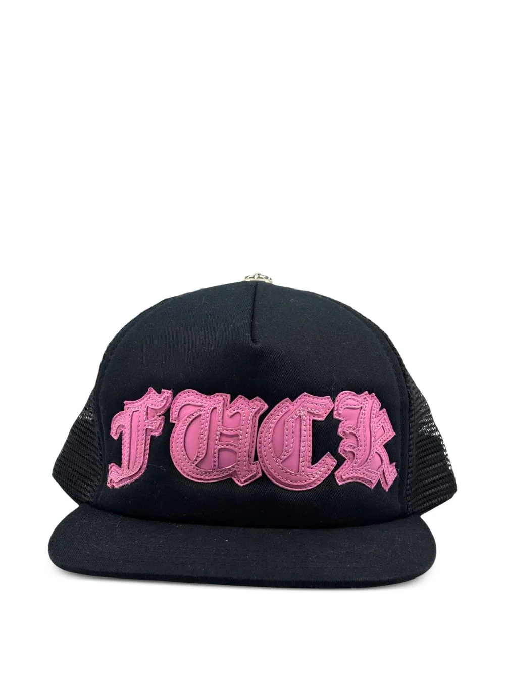leather-patch trucker cap - 1
