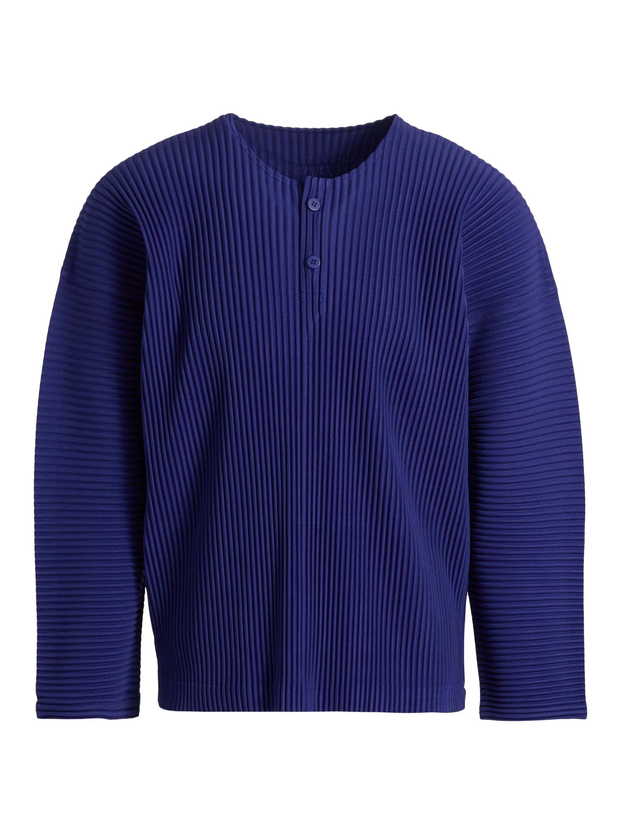 Men Monthly Colors: February Henley Top - Blue - 1
