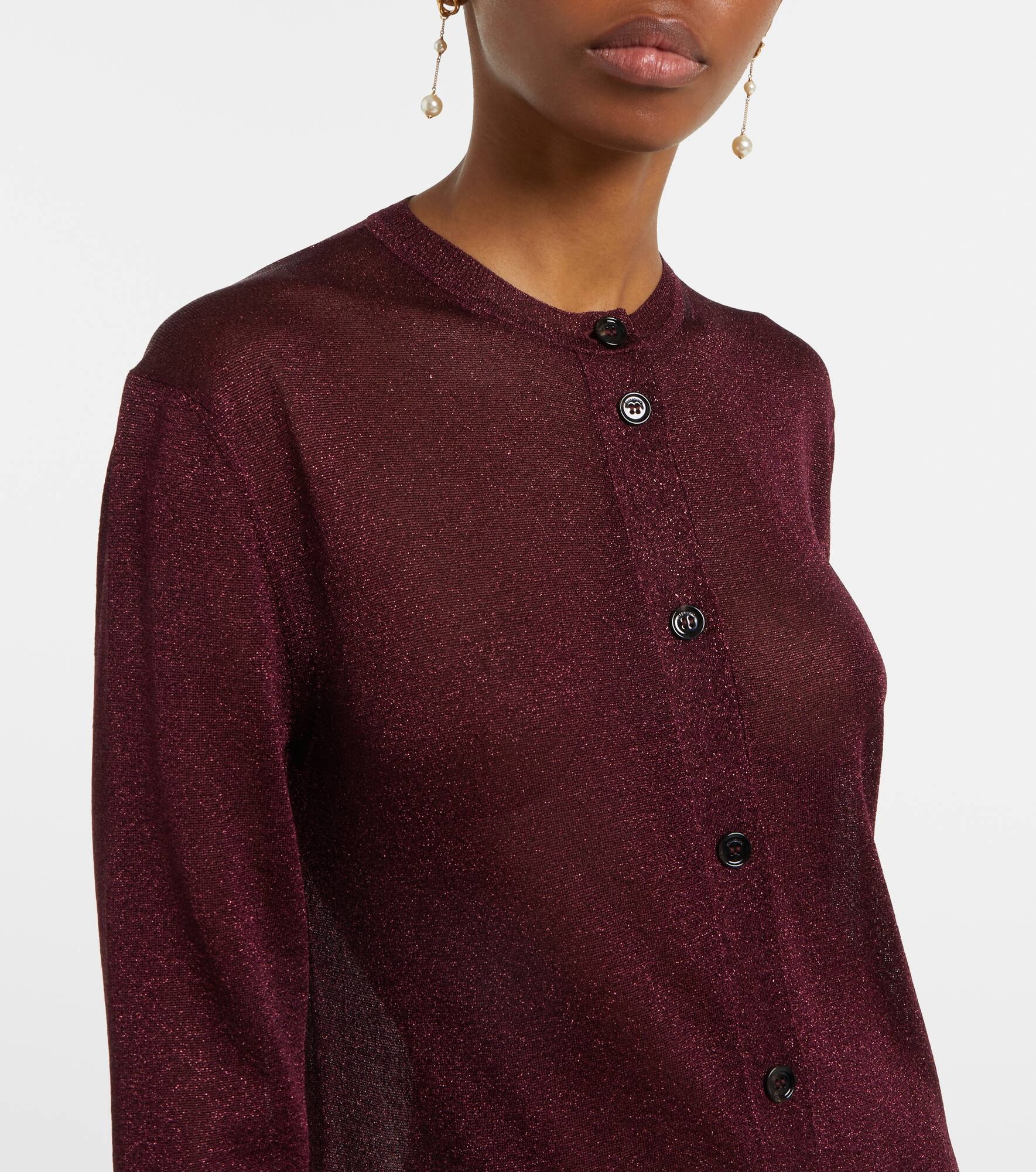 Lamé cardigan - 4
