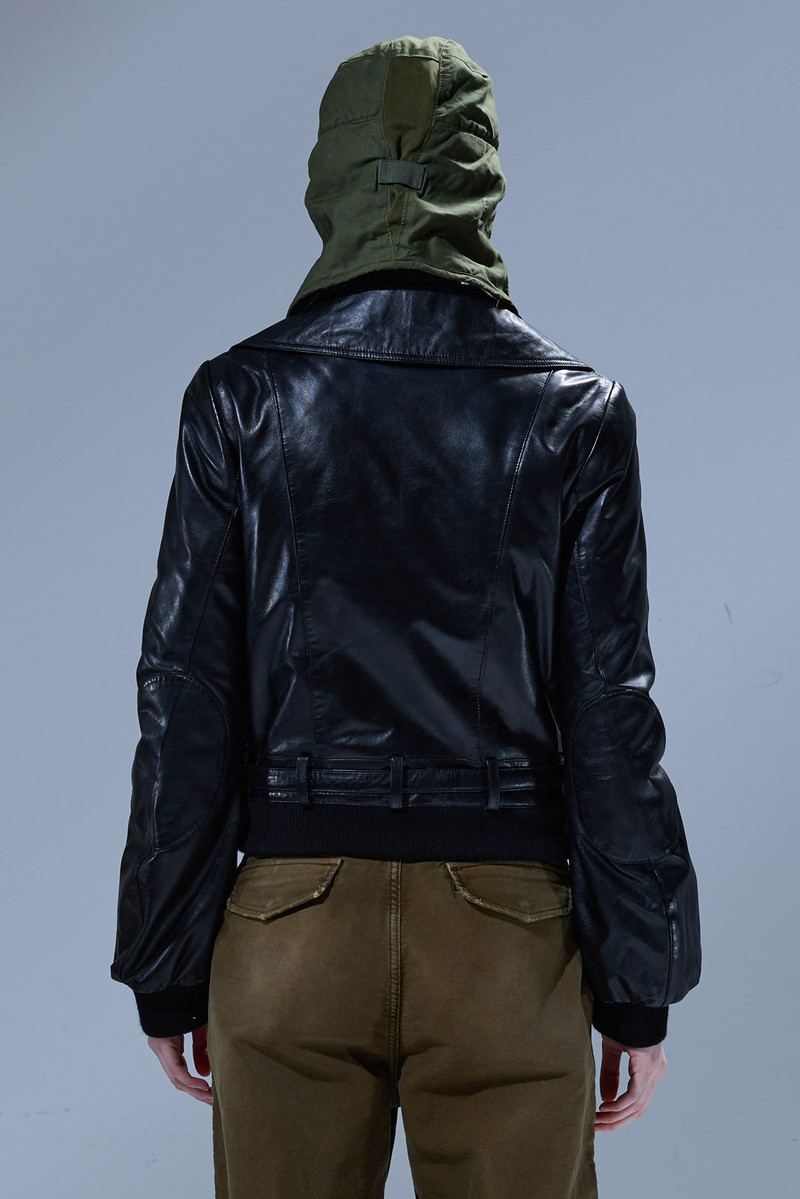 RELAXED LEATHER PEACOAT 4