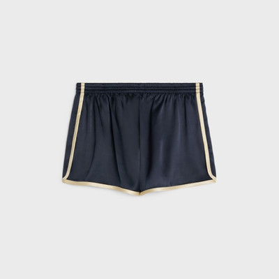 CELINE mini shorts in flowing satin outlook
