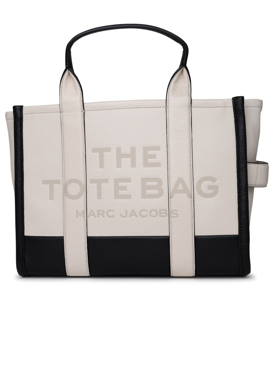 MARC JACOBS SMALL IVORY 'TOTE' BAG - 1