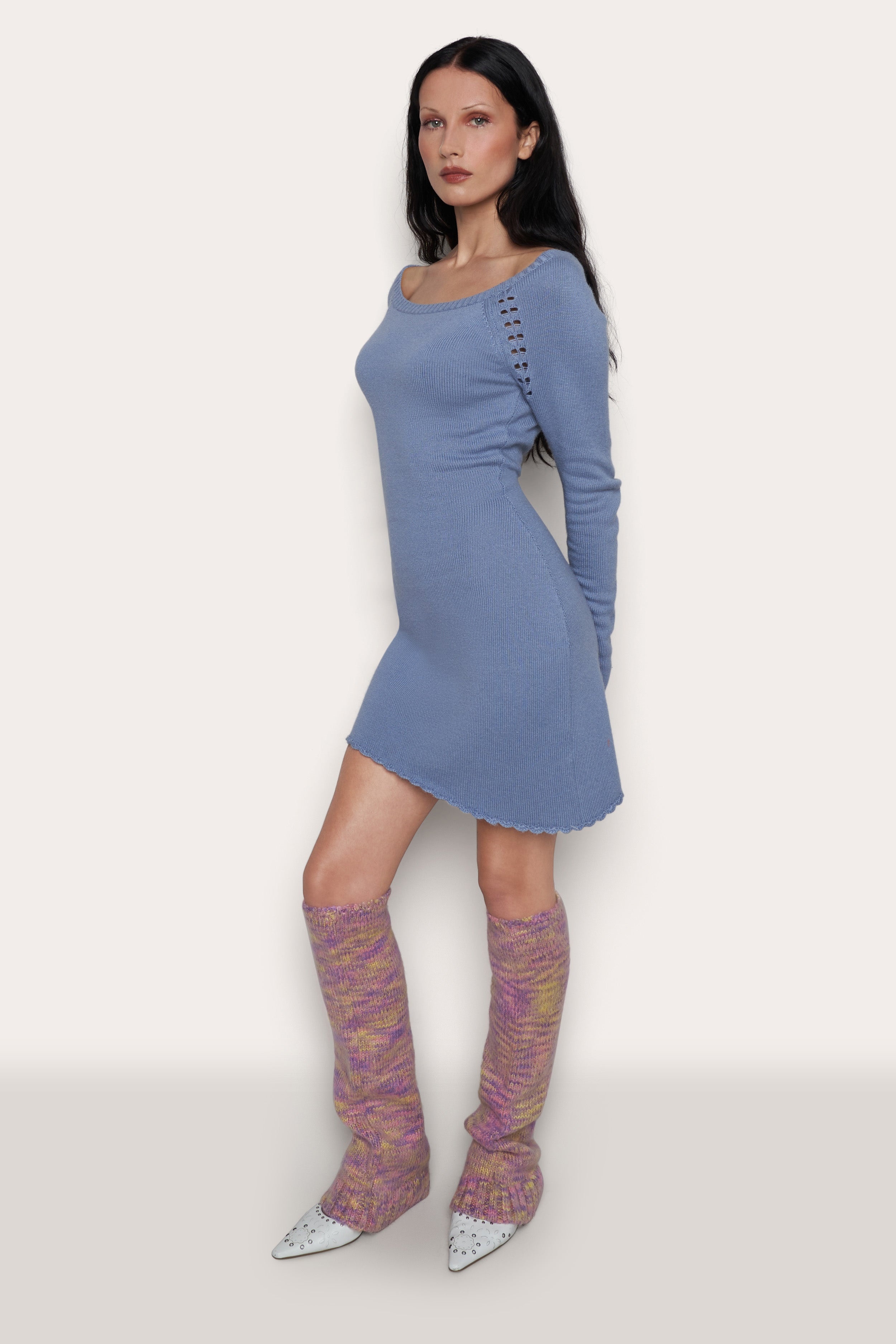 RIB TRIM RELAXED LEG WARMER - 7