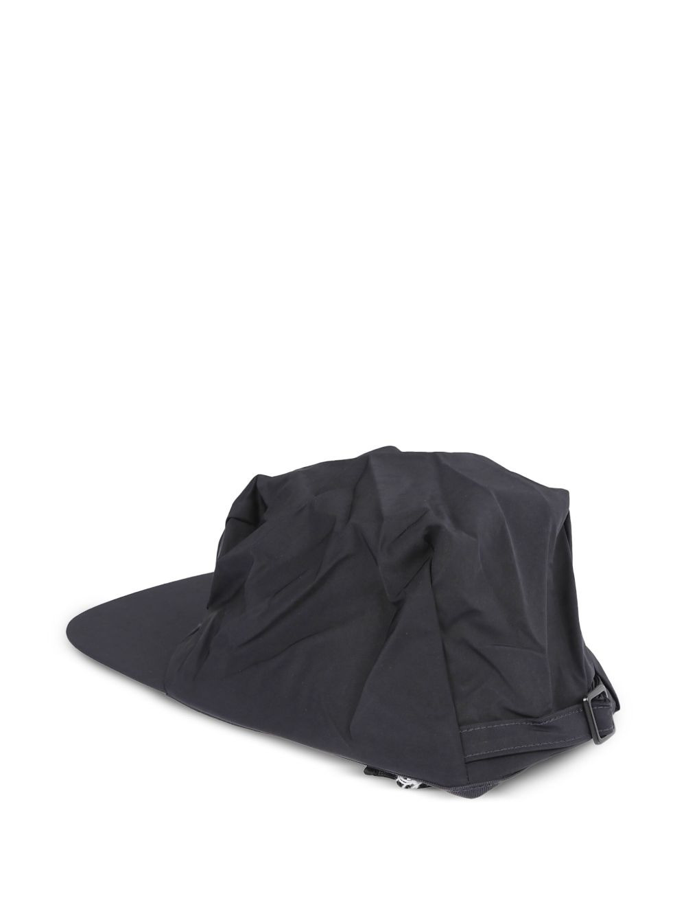 pleated curved-brim cap - 2