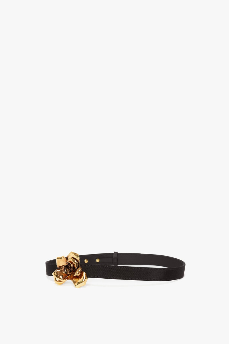 Exclusive Flower Belt In Black And Gold 4