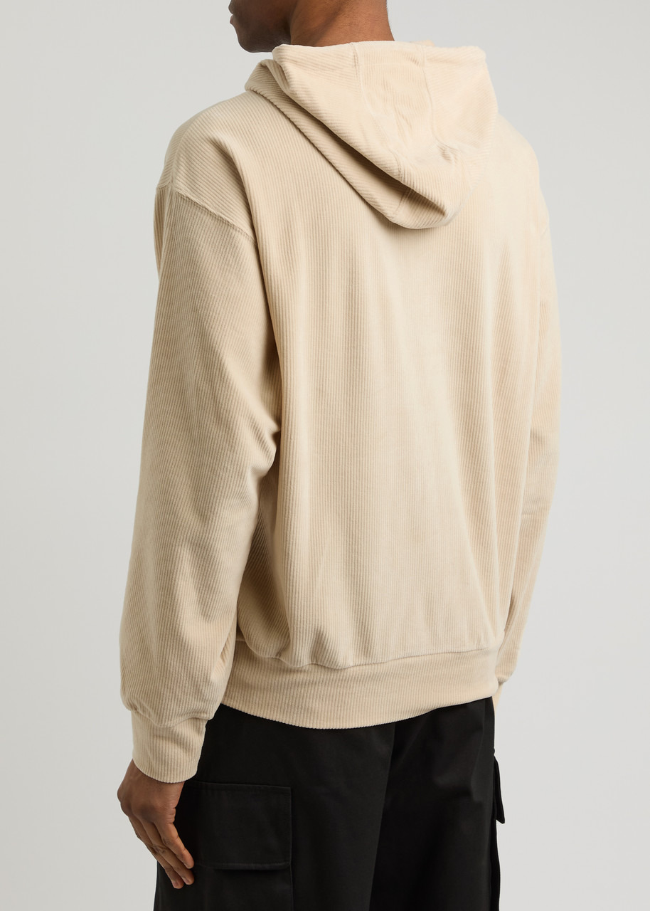 Givenchy Logo Hooded Ribbed Velvet Sweatshirt - 3
