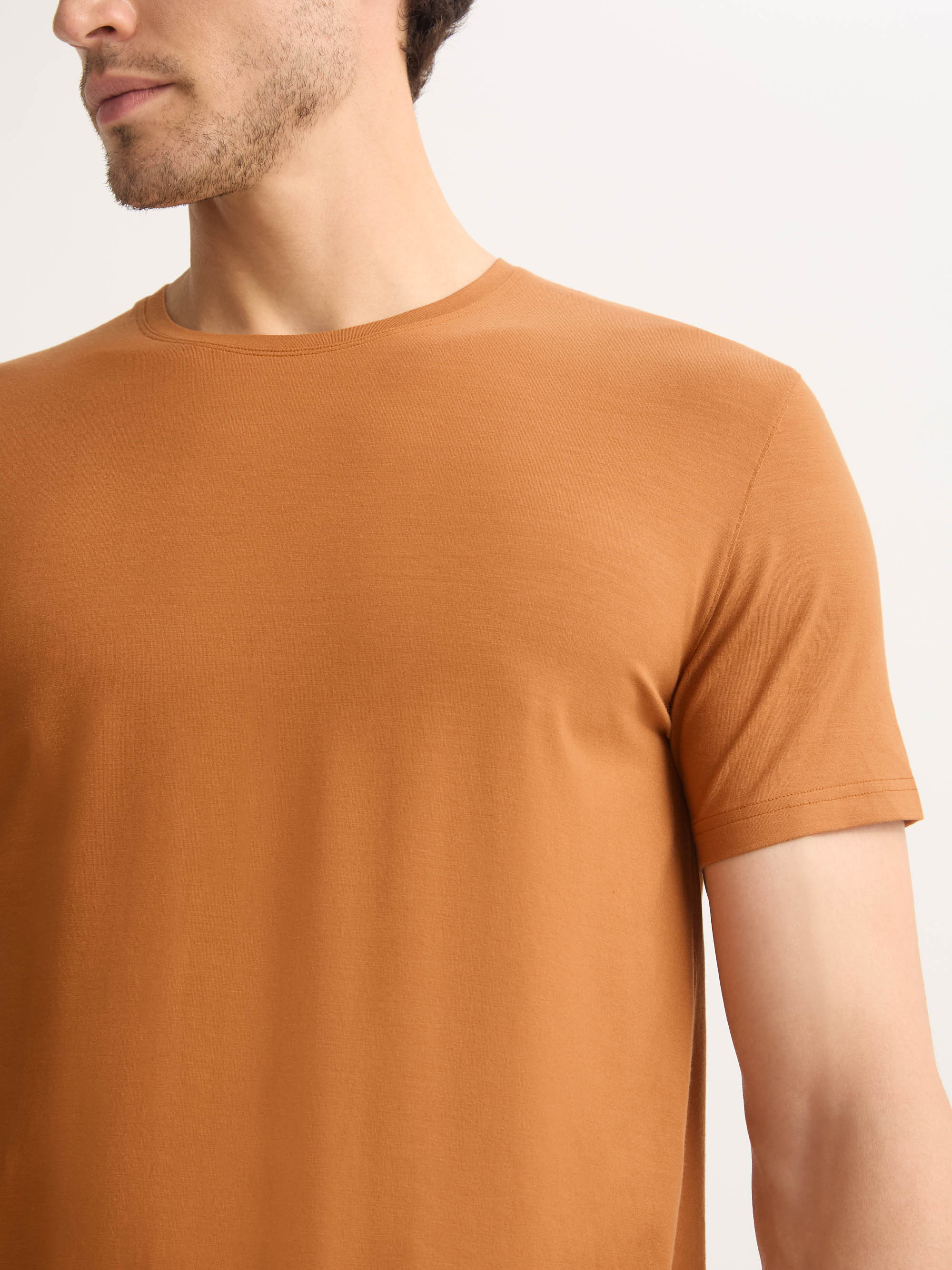 Men's T-Shirt Basel Micro Modal Stretch Ginger - 5