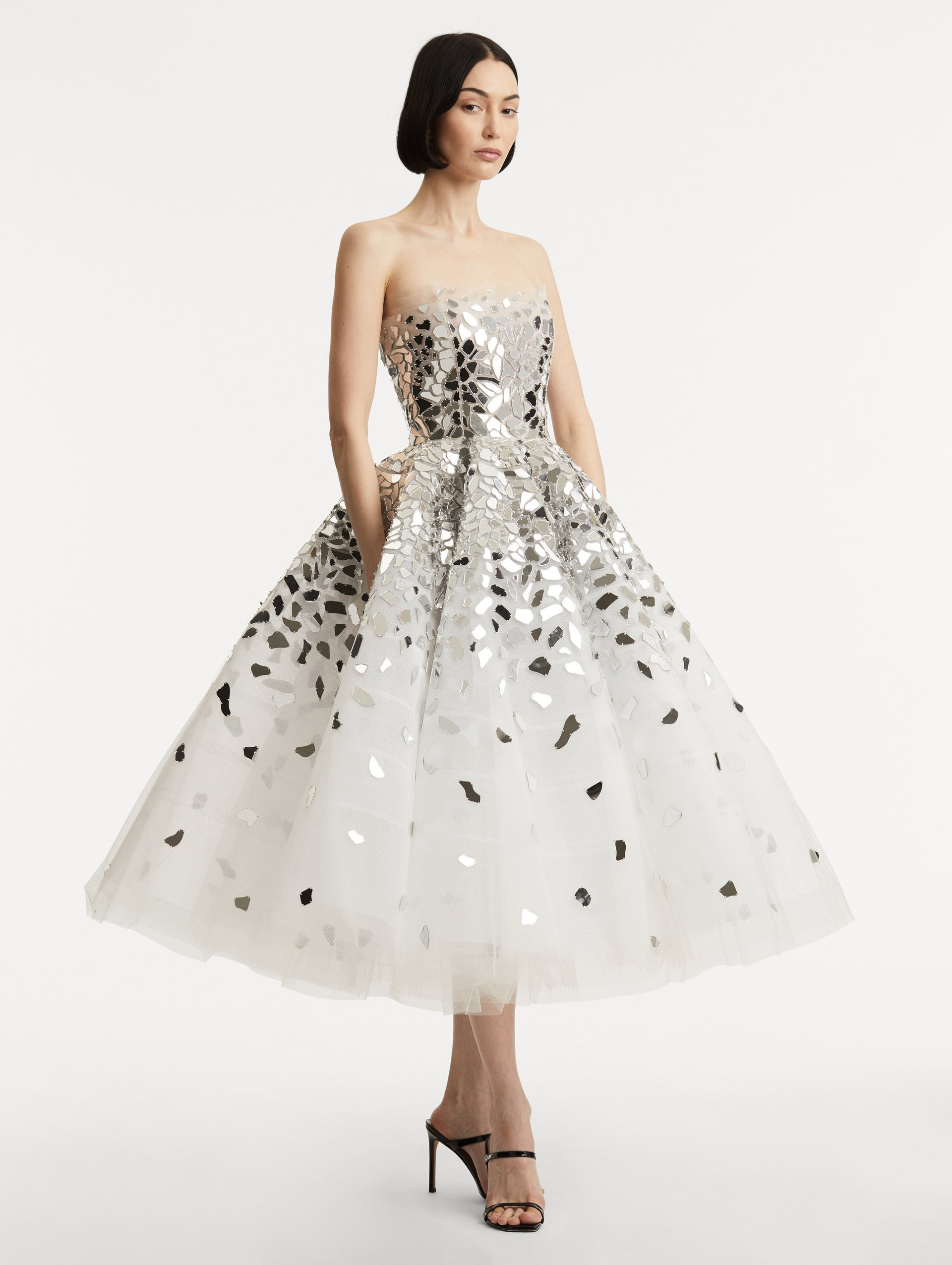 MIRRORED MOSAIC COCKTAIL DRESS - 4