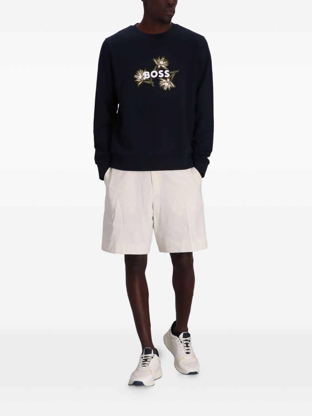 floral-embroidered sweatshirt - 2