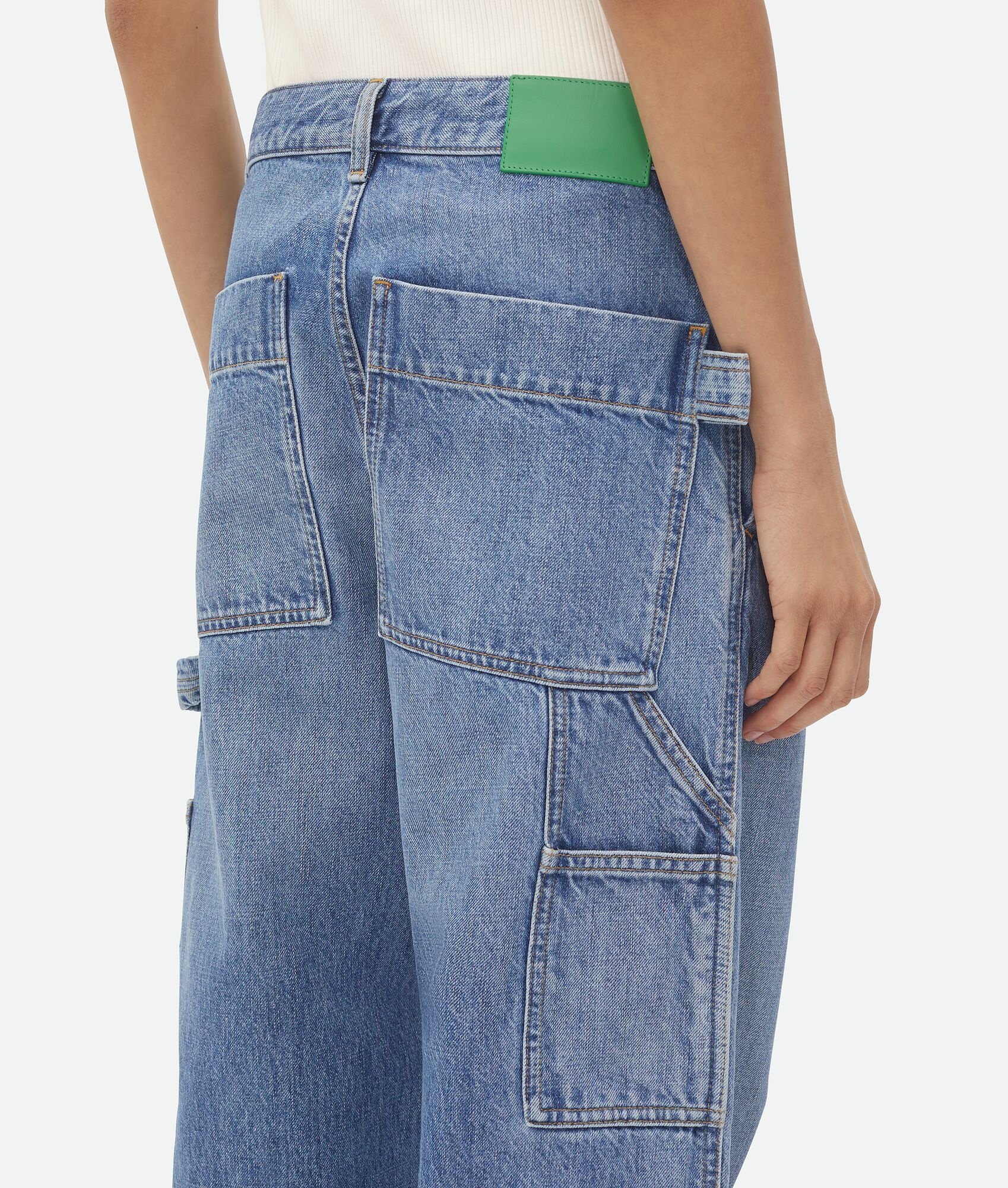 Vintage Indigo Cargo Denim - 4