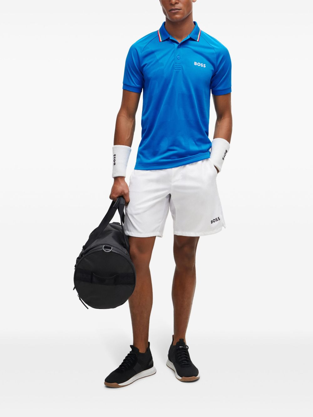 logo-print track shorts - 2