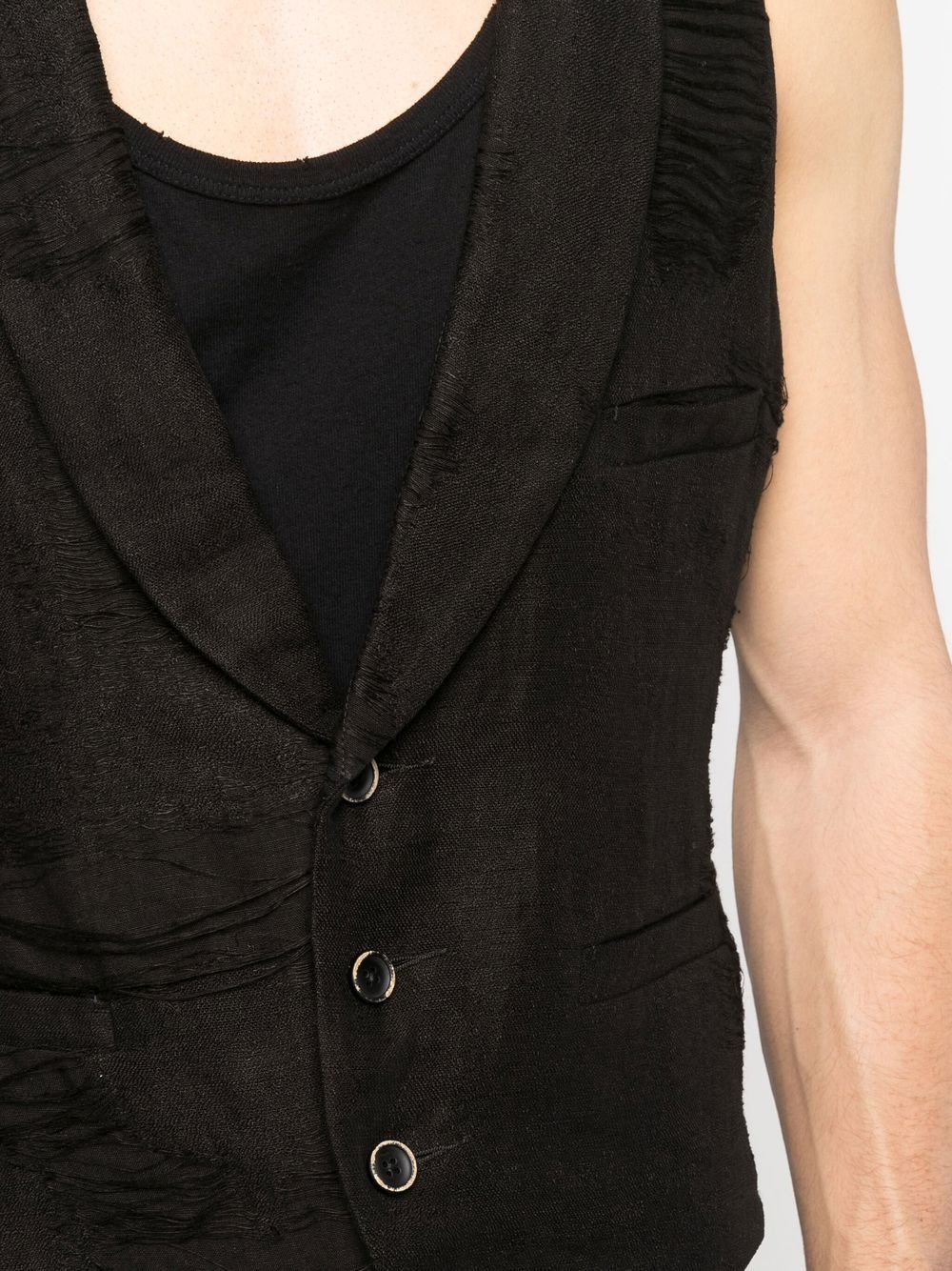 button-up fitted waistcoat - 5