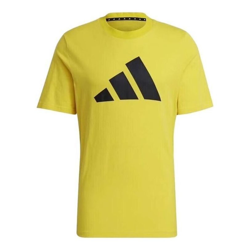 adidas Sportswear Logo T-Shirt 'Yellow Black' GP9505 - 1