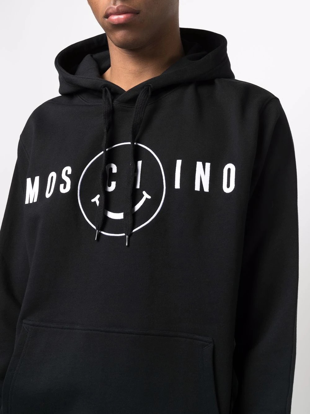 smiley-logo print hoodie - 5