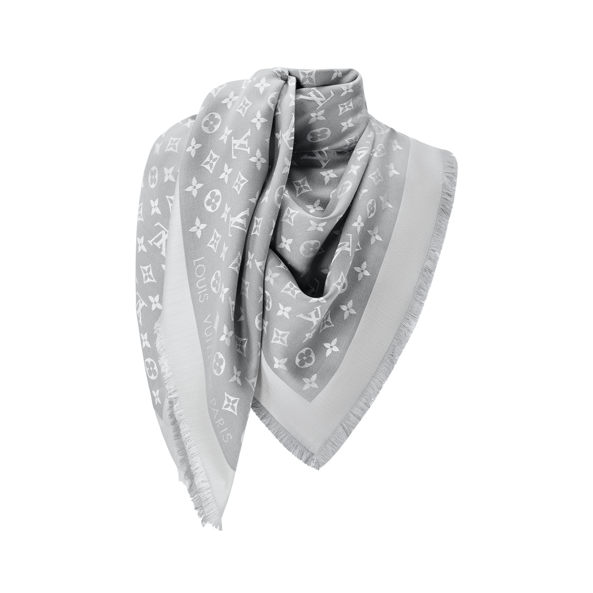 Monogram Denim Shawl - 2