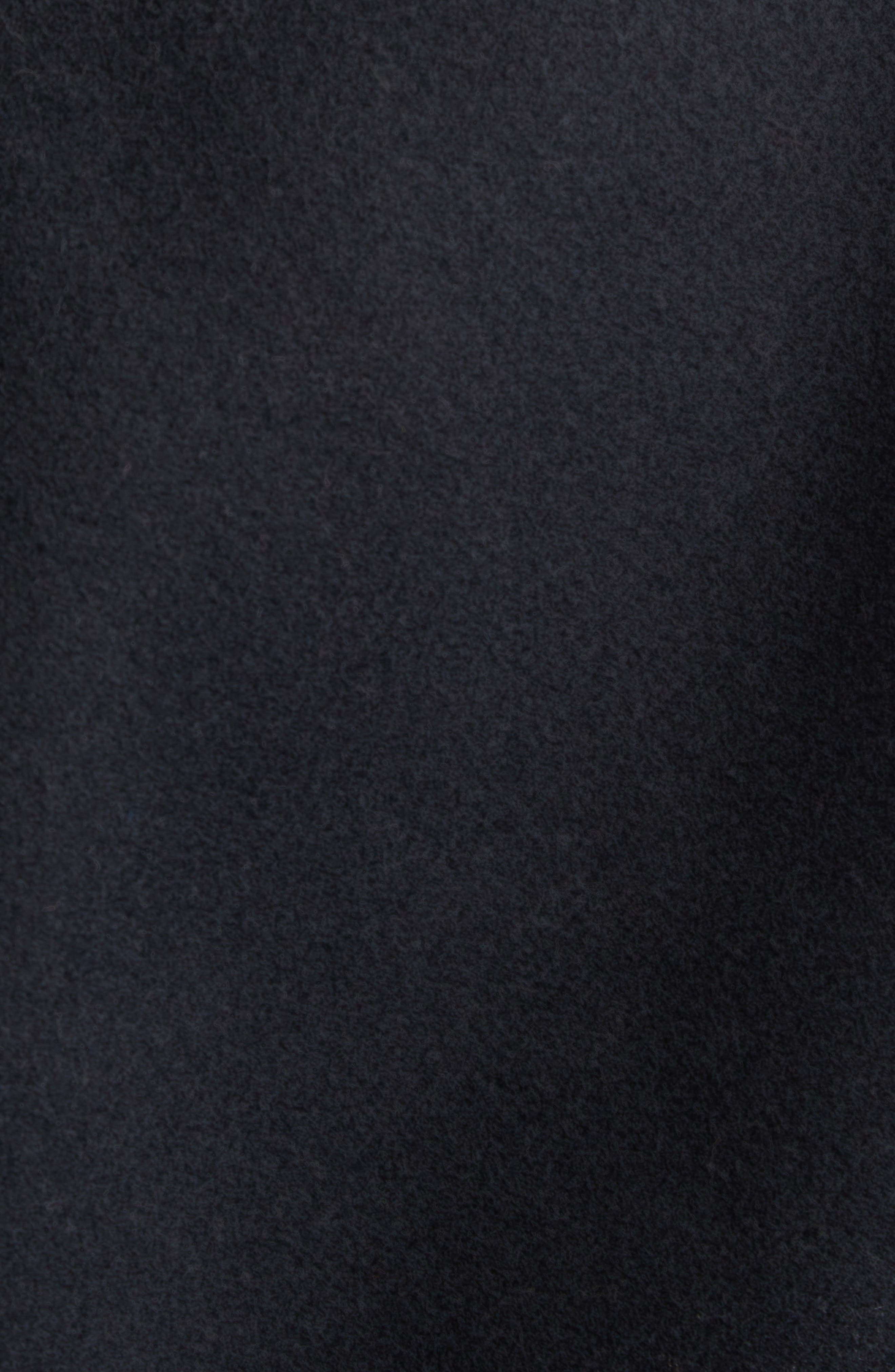 TOTEME Wool Blend Jacket with Removable Genuine Shearling Collar in Black at Nordstrom - 6