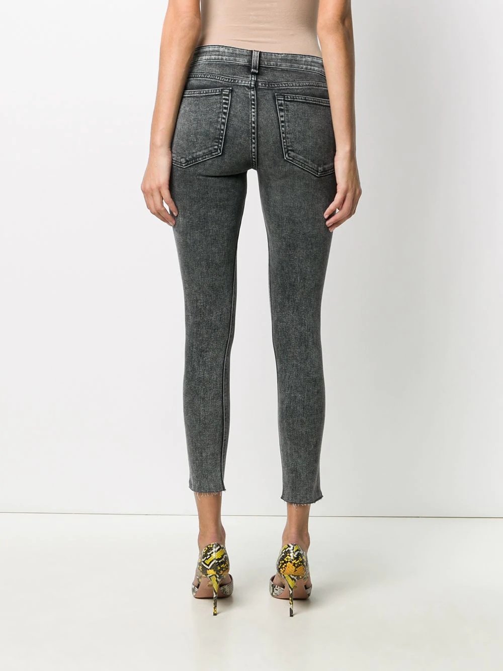 low-rise cropped skinny jeans - 4