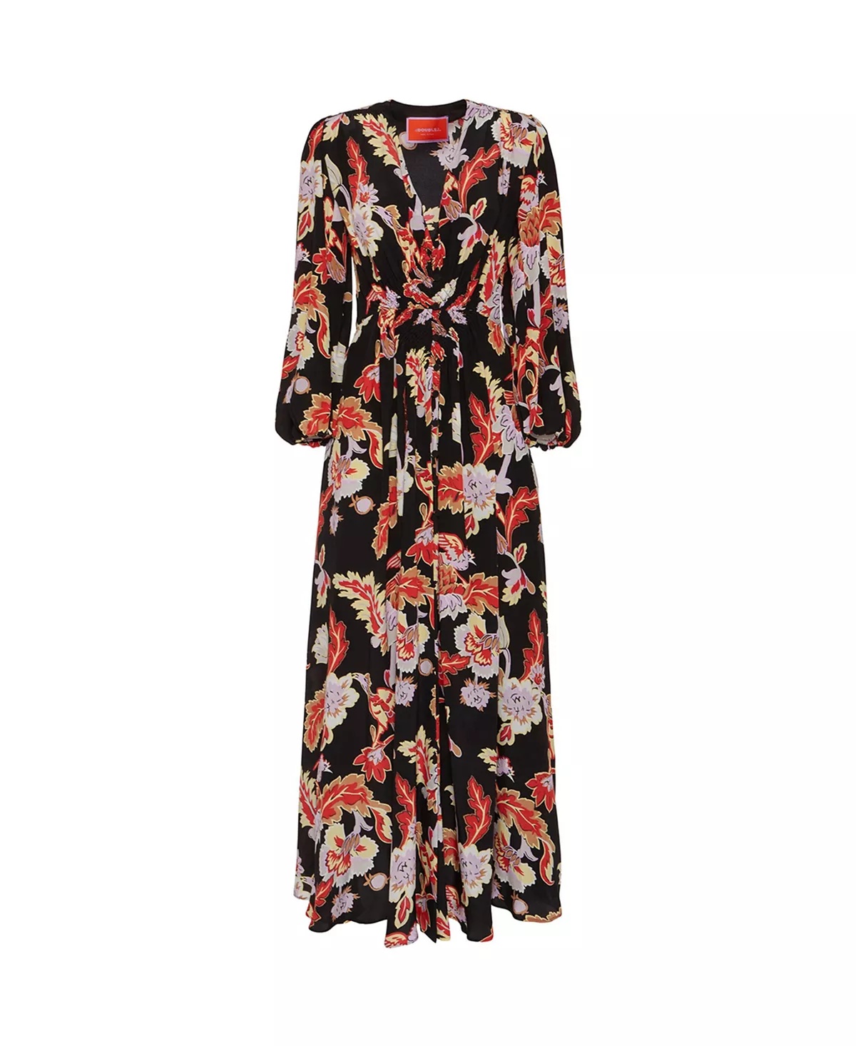 Long Camerino Dress Crepe De Chine - 3