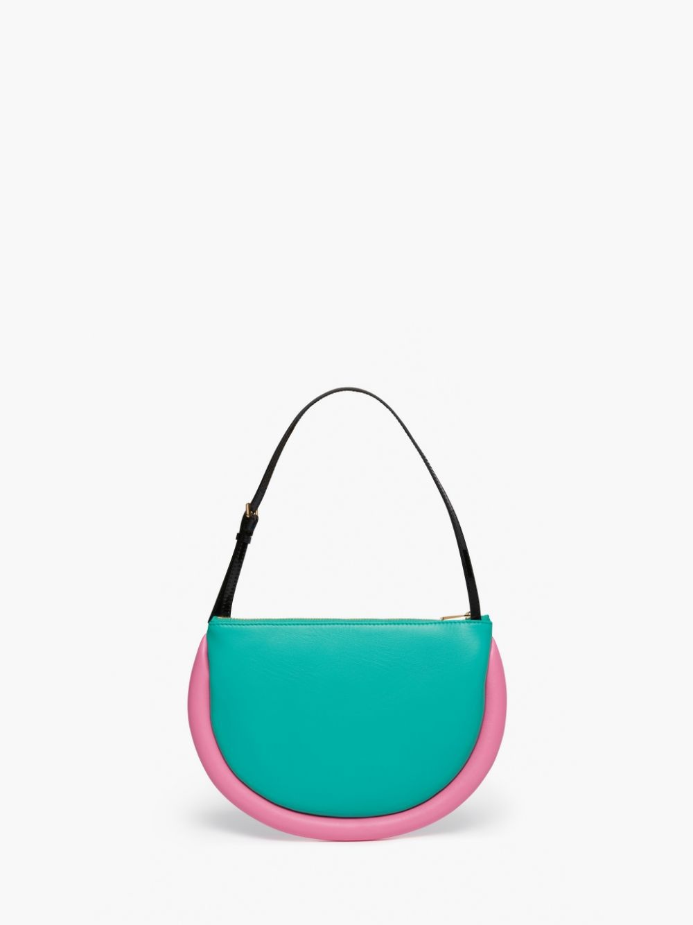 BUMPER-MOON LEATHER SHOULDER BAG - 3