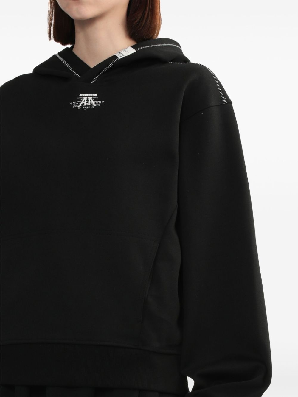 logo-embroidered hoodie - 5