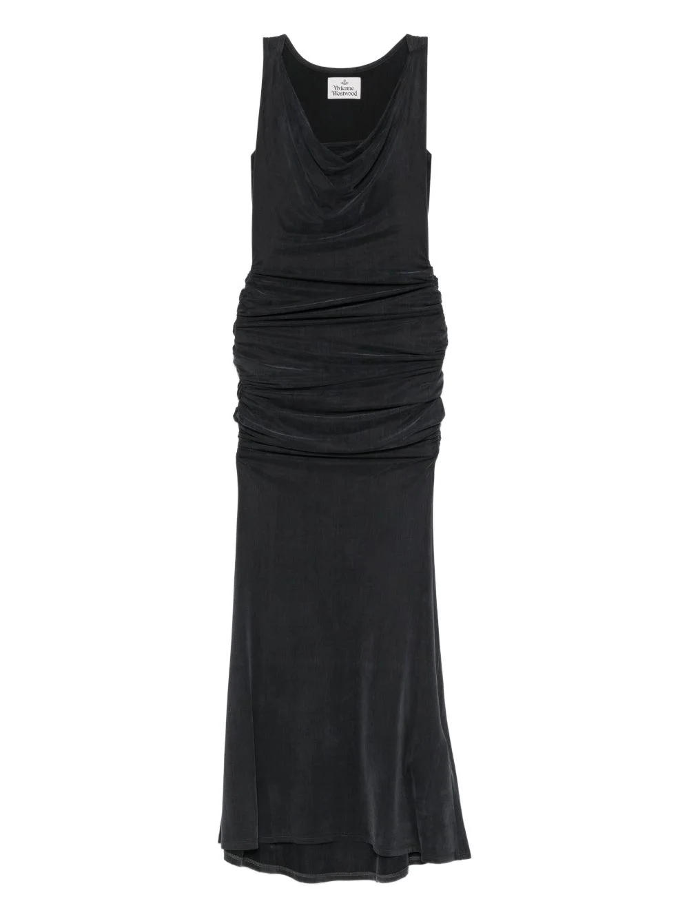 Liz cowl-neck gathered maxi dress - 1