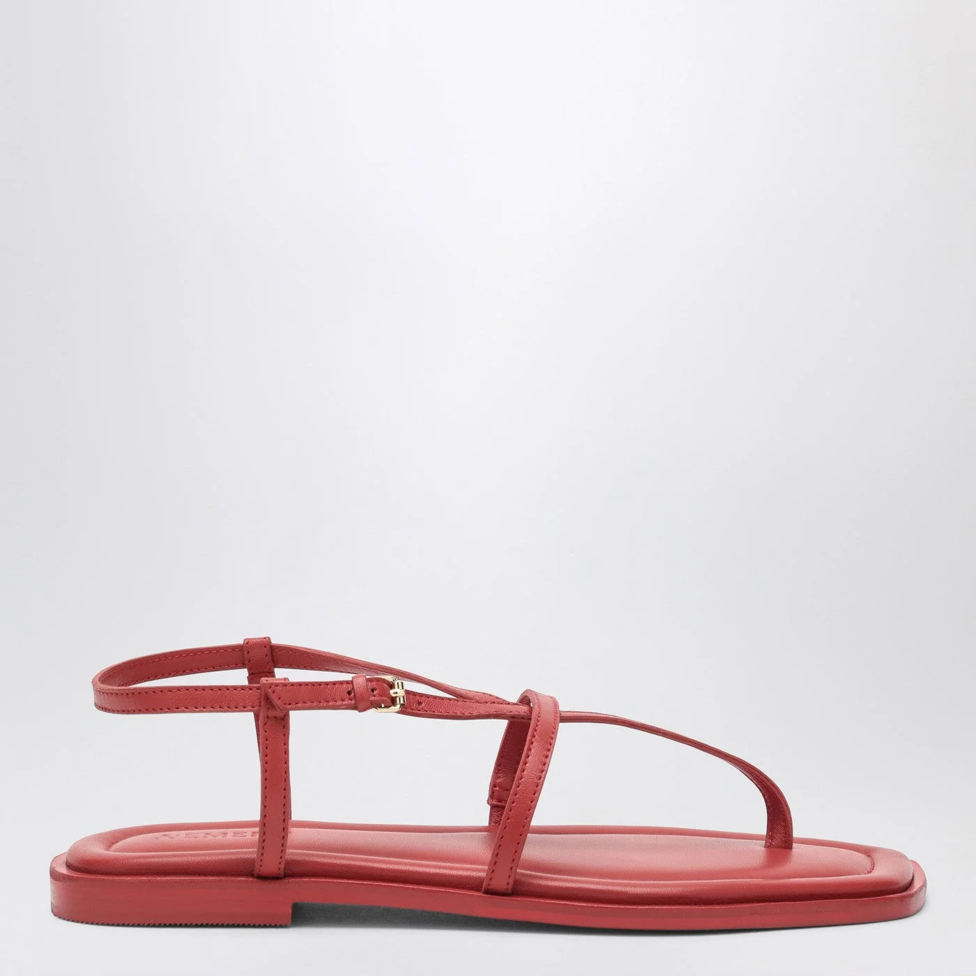 The Remly Sandals cherry-coloured in leather - 1