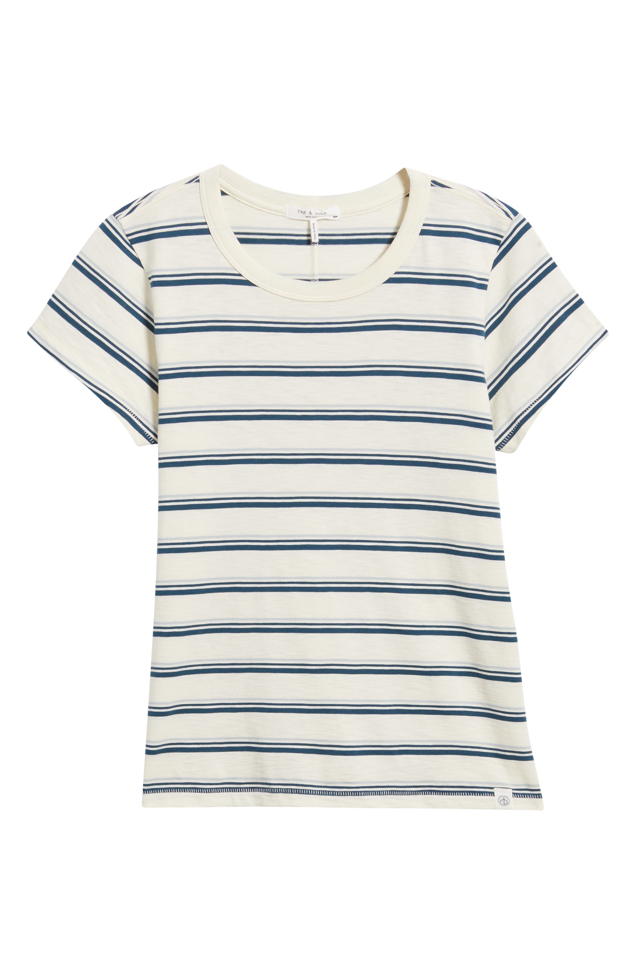 rag & bone The Slub Stripe T-Shirt in Ivblm at Nordstrom - 4