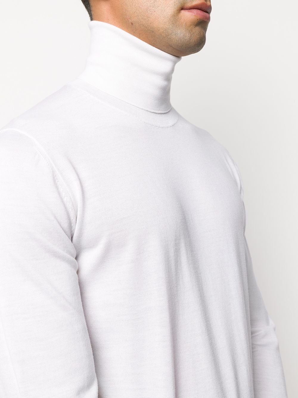 virgin wool rollneck jumper - 5