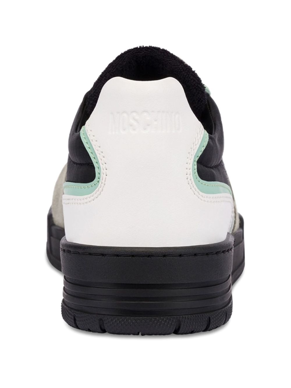 panelled lace-up sneakers - 3