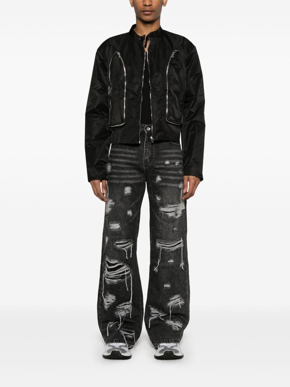 Side Patch Relaxation jeans - 2