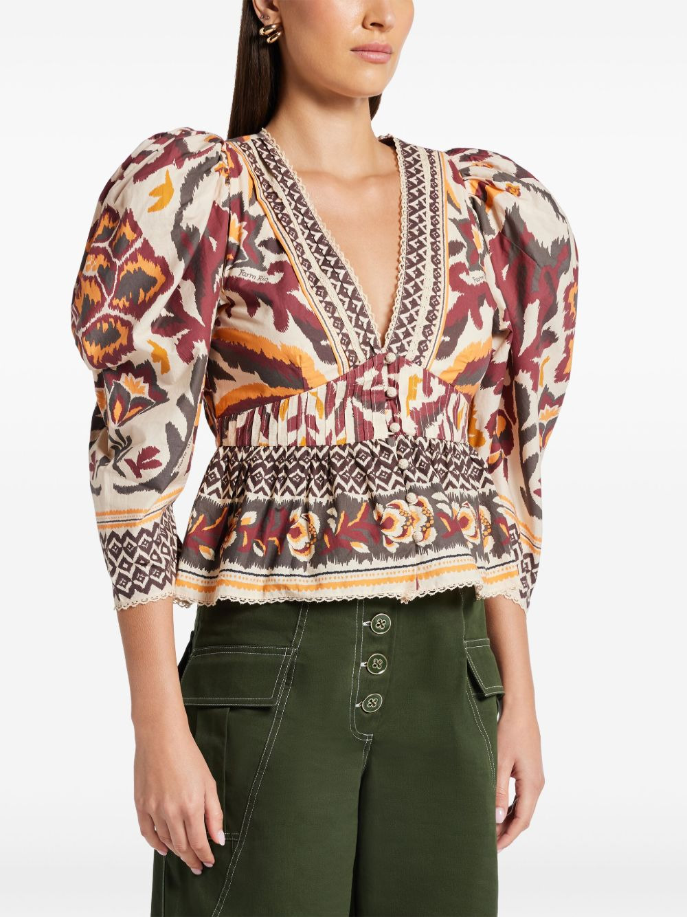 puff sleeves blouse - 3