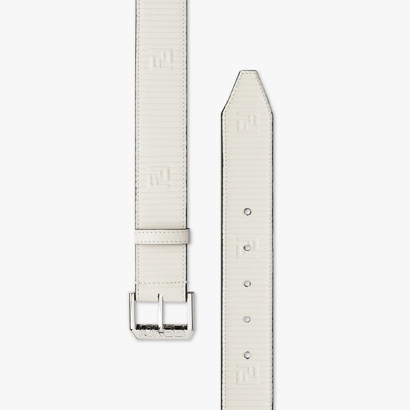FENDI White leather belt outlook