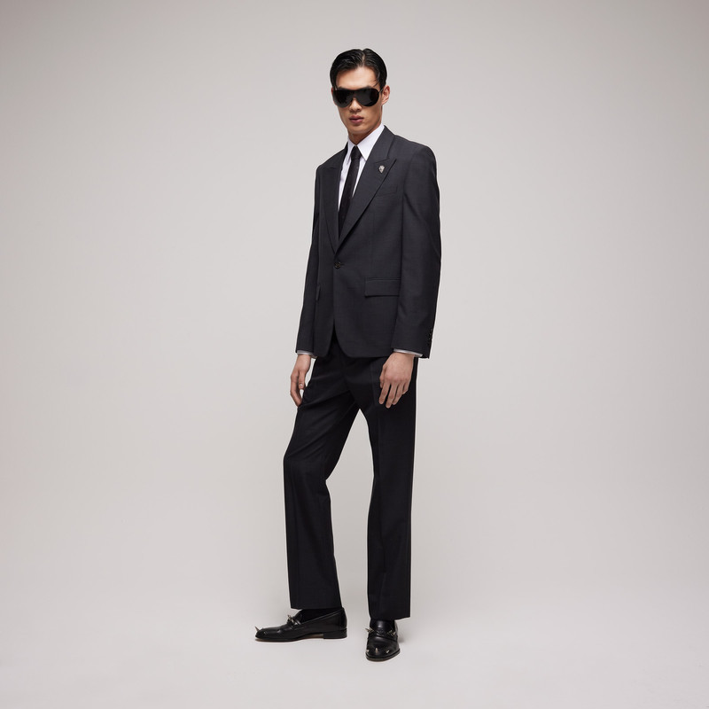 Wool pants with Gucci fil coupé - 1