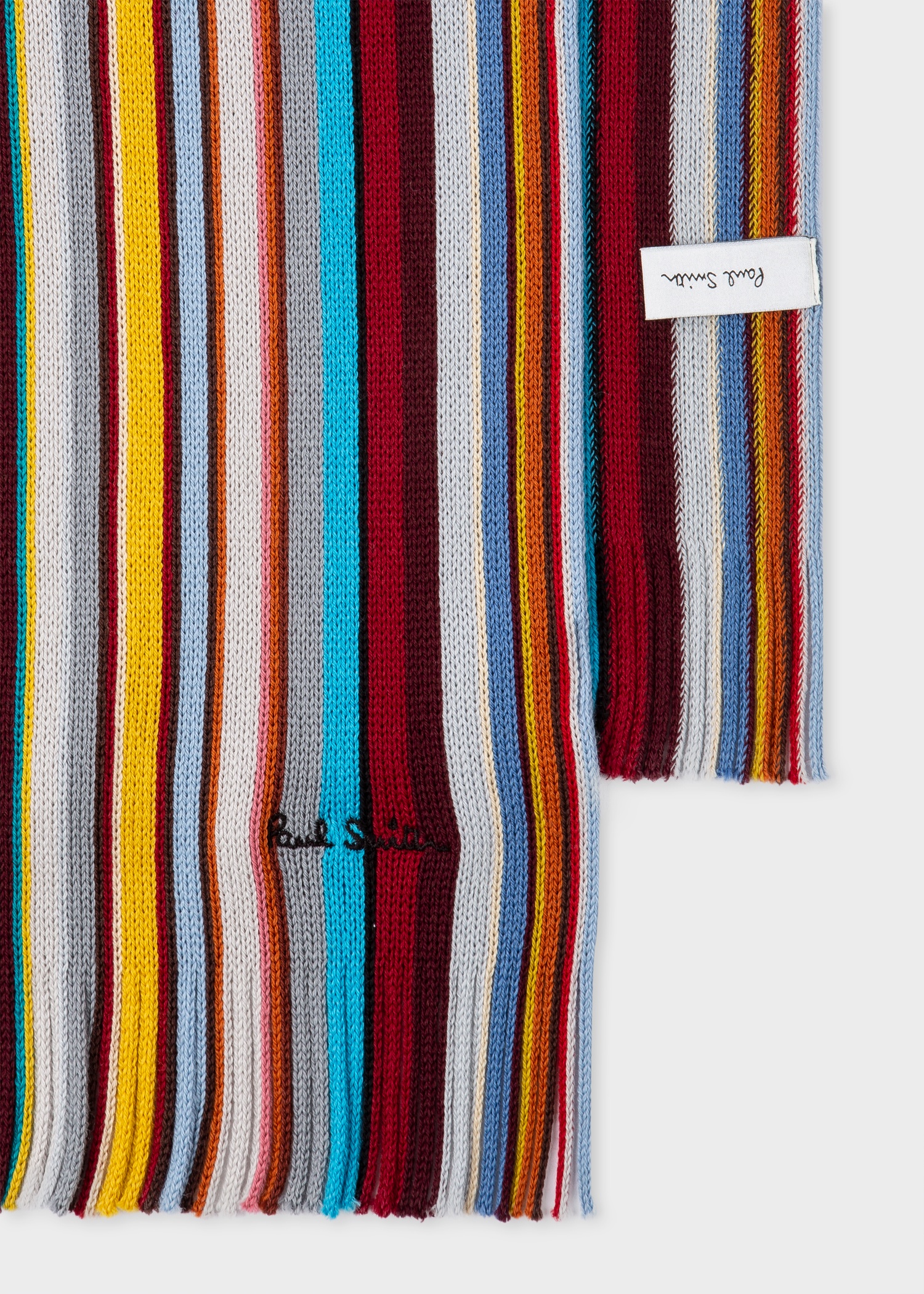 Merino Wool 'Signature Stripe' Scarf - 2