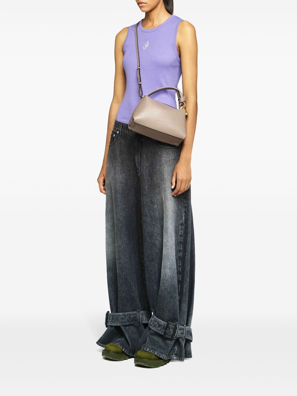 logo-embroidered top - 2