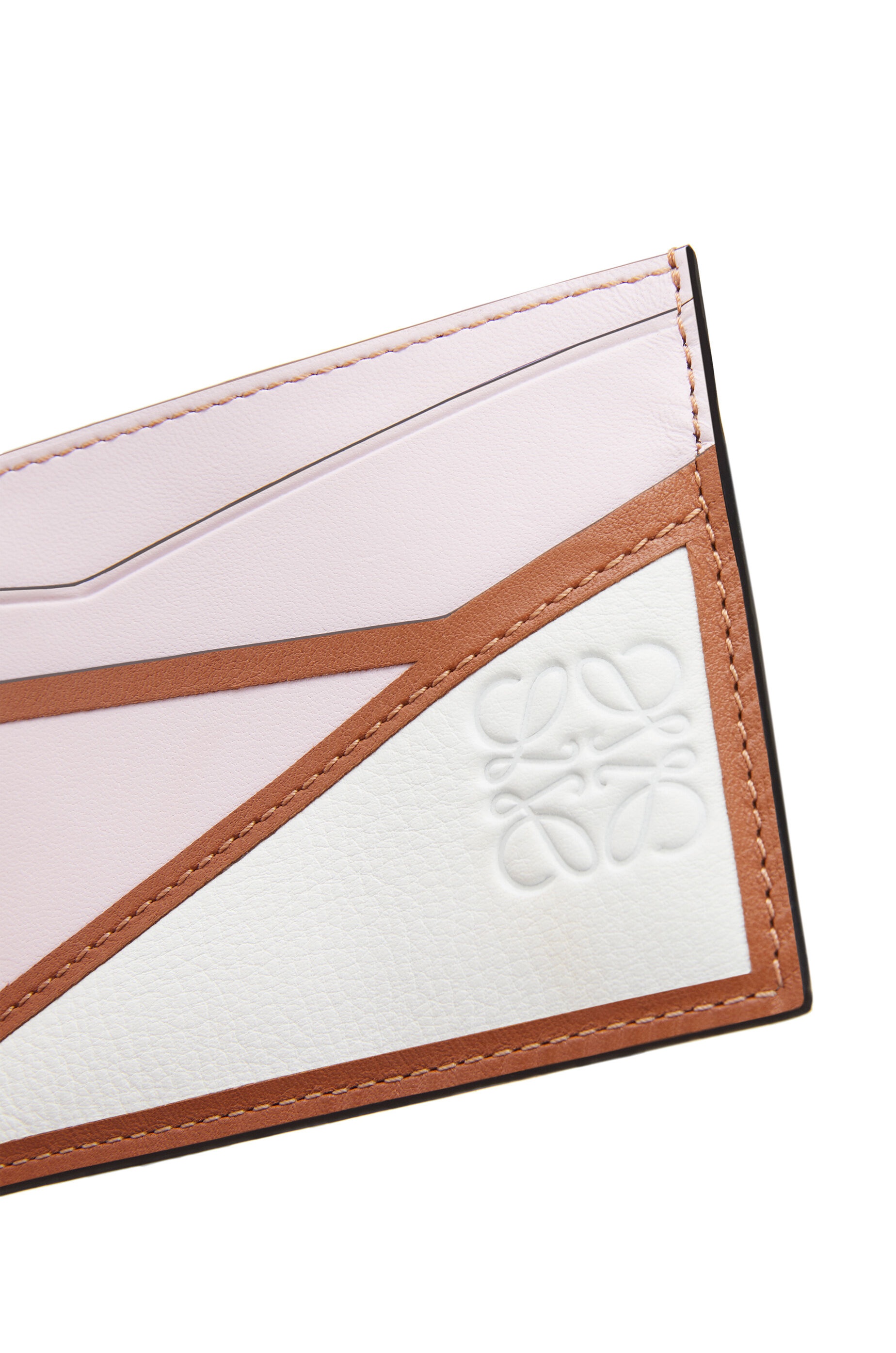 Puzzle plain cardholder in classic calfskin - 4