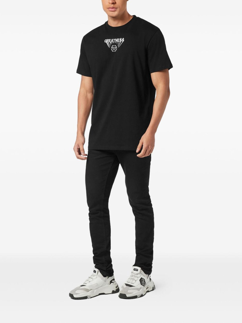 PHILIPP PLEIN embroidered-logo T-shirt outlook