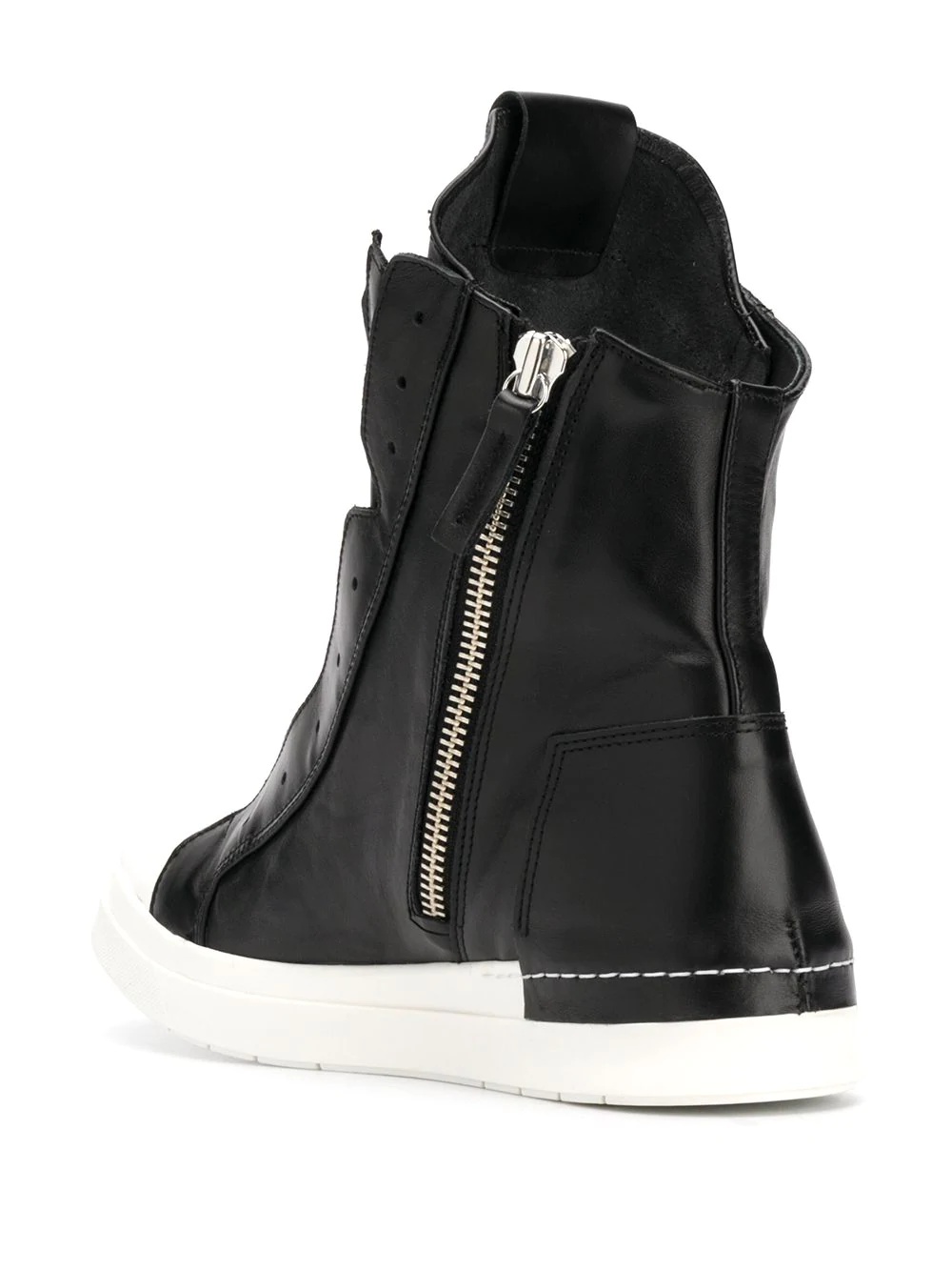 zipped high top sneakers - 3