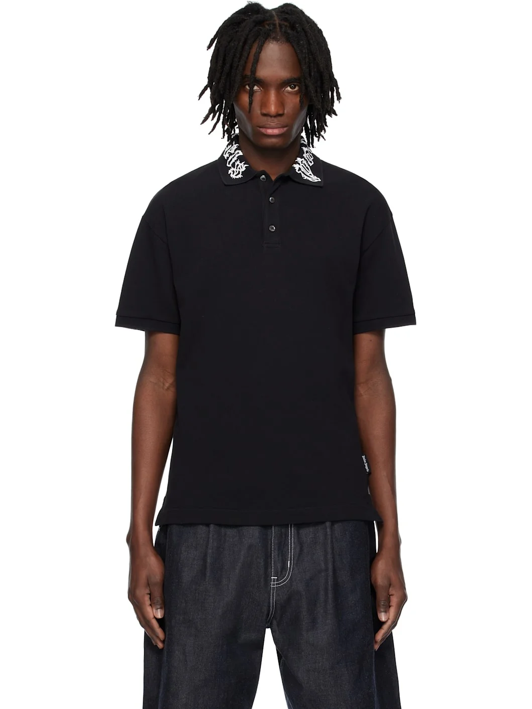 logo-print polo shirt - 1