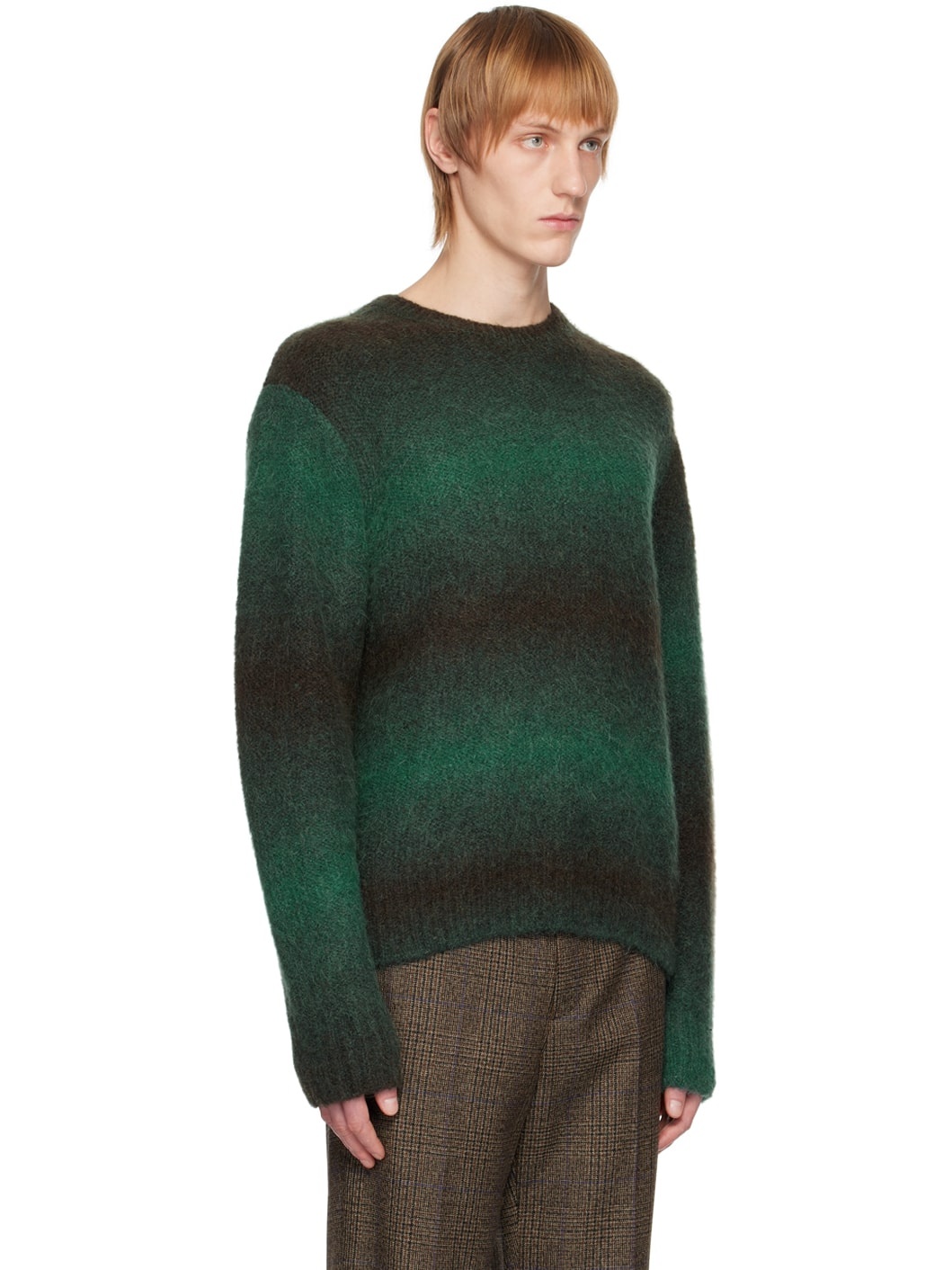 Green Striped Sweater - 2