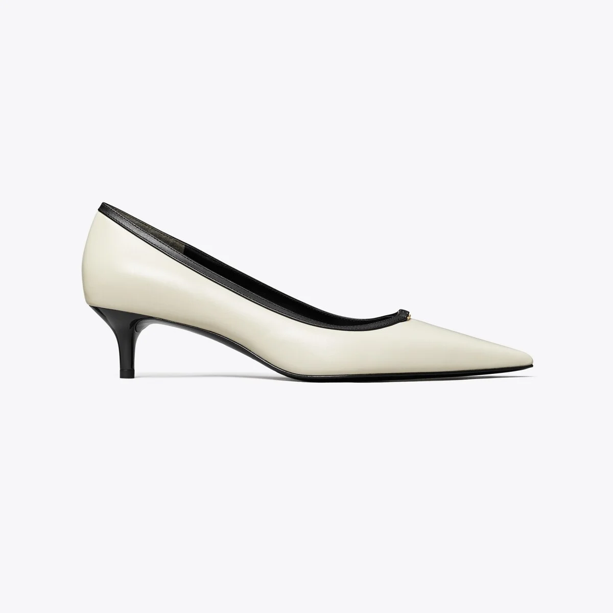 Double T Buckle Low-Heeled Pump - 1